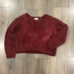 Urban outfitters maroon sweater, knit material